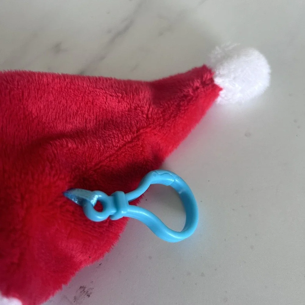 Bluey BLUEY Dog Puppy Christmas Plush w/ Backpack Clip New Dan Dee Santa Hat BxT